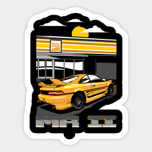 Toyota MR2 Yellow Sticker